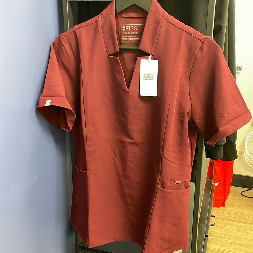 NWT Figs Scrub Top. Maroon. Size Medium. See second picture for color